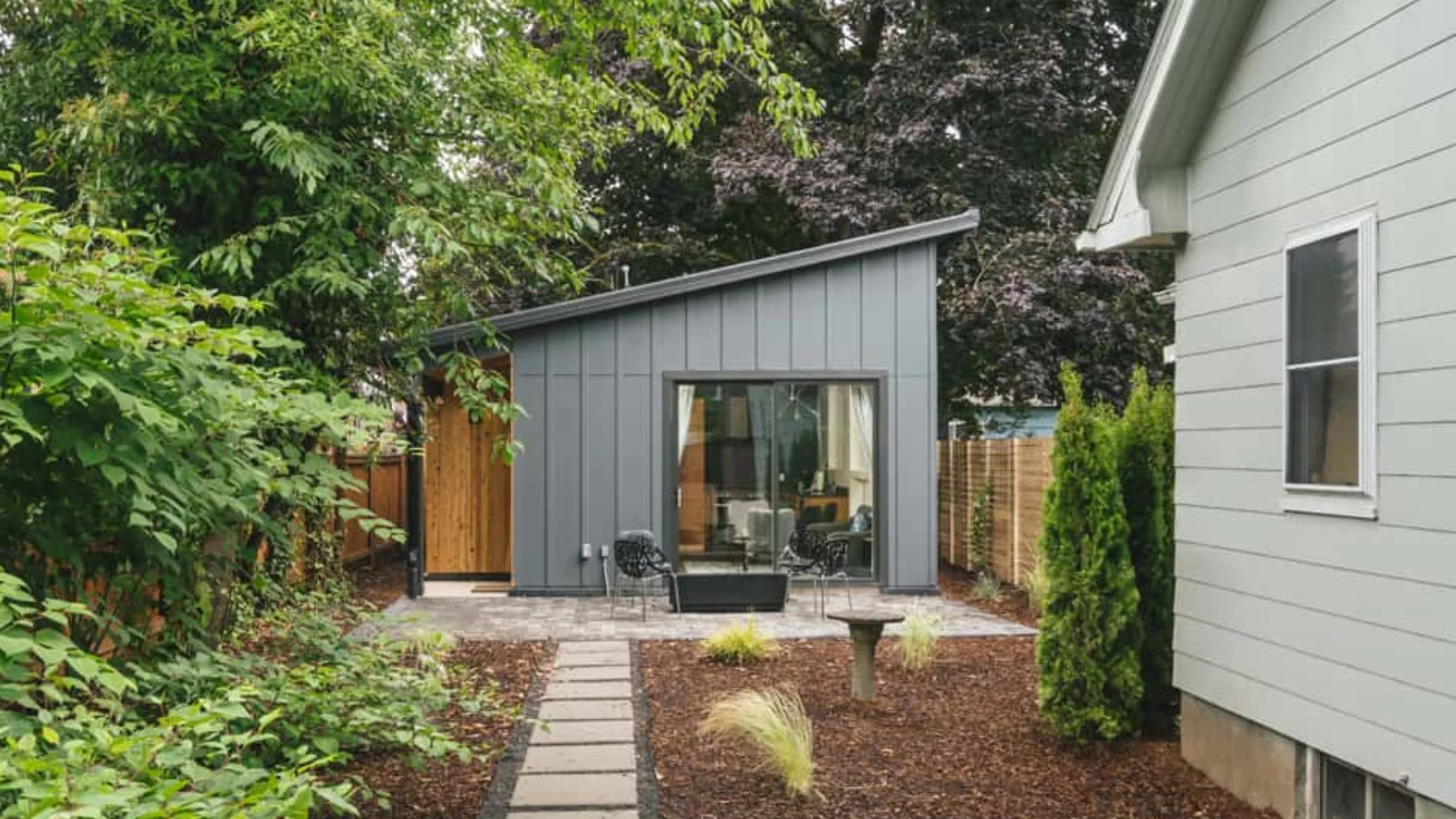 Interior of a custom ADU with modern finishes in Northwest Arkansas