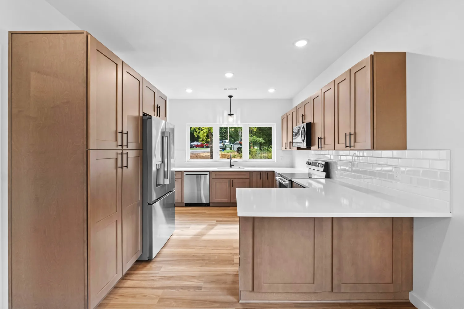 Kitchen inside the completed custom Bella Vista home