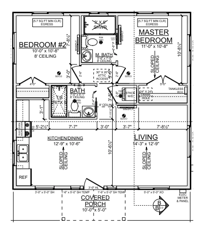 Janice Junction floor plan drawing
