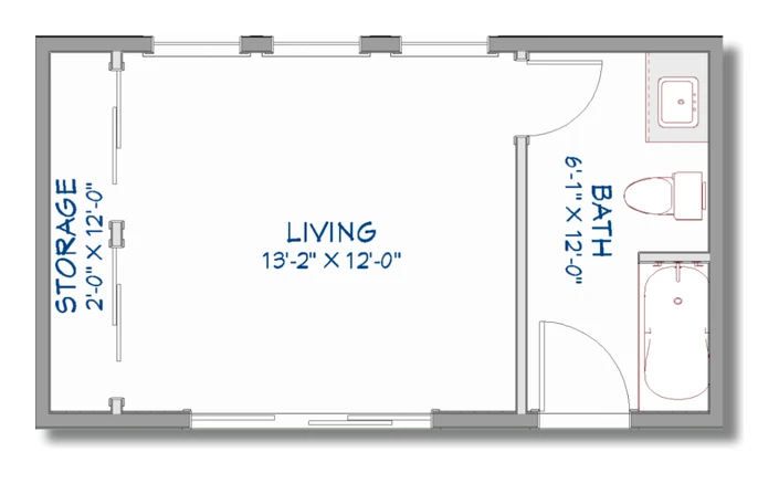 Rosa floor plan drawing