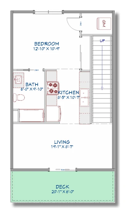 Solo Dolo upper-level floor plan