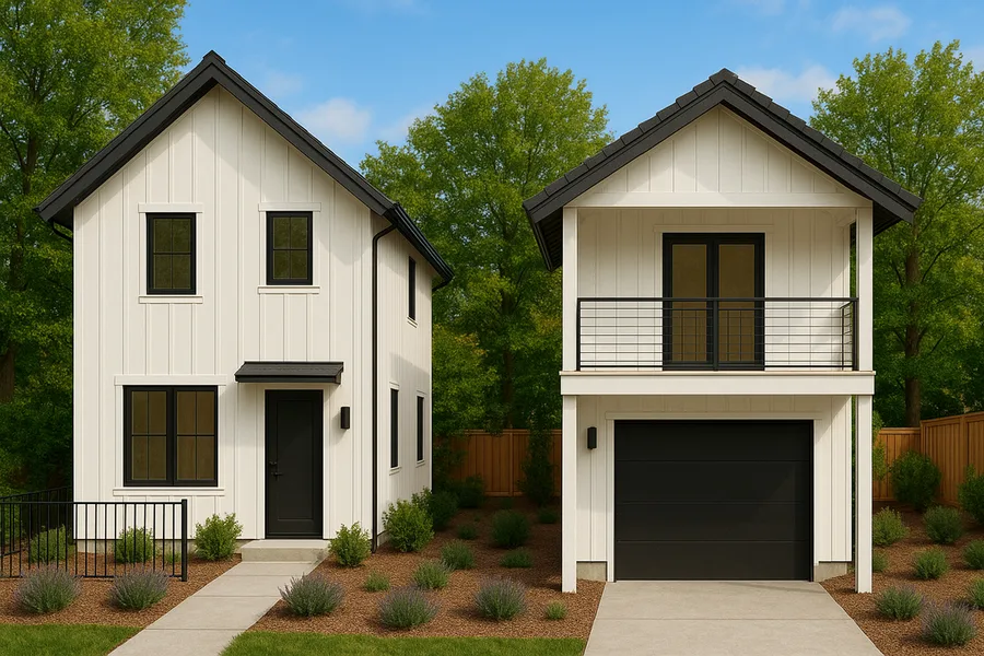 Solo Dolo floor plan &mdash; 589 sq ft exterior rendering