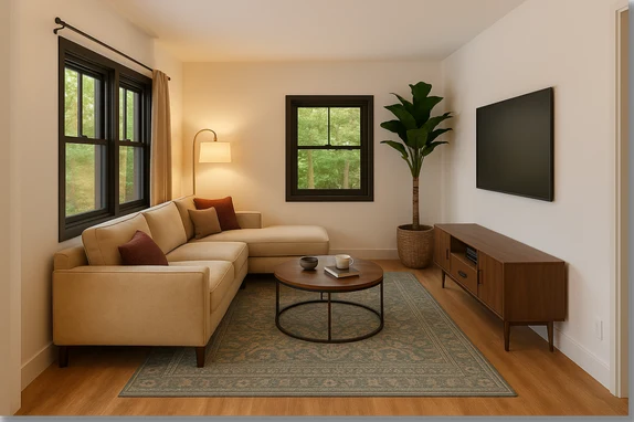 The Laningham interior rendering