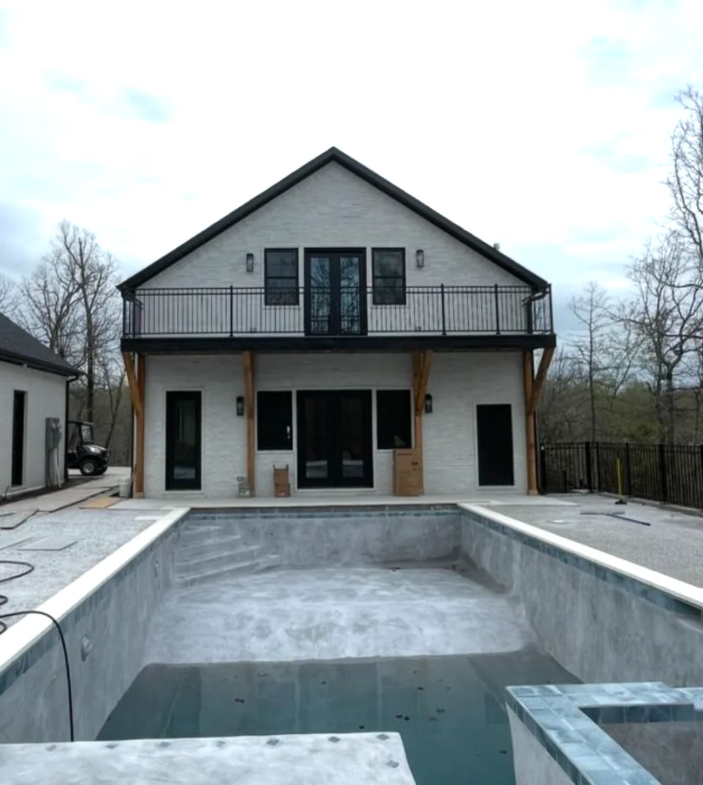 Custom pool house in Fayetteville AR
